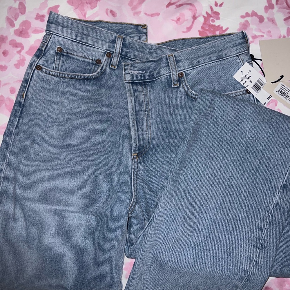Agolde Criss Cross Straight Jeans NWT